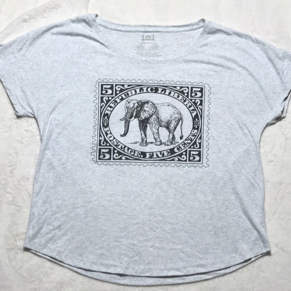 Modcloth Relaxed fit t-shirt Elephant graphic